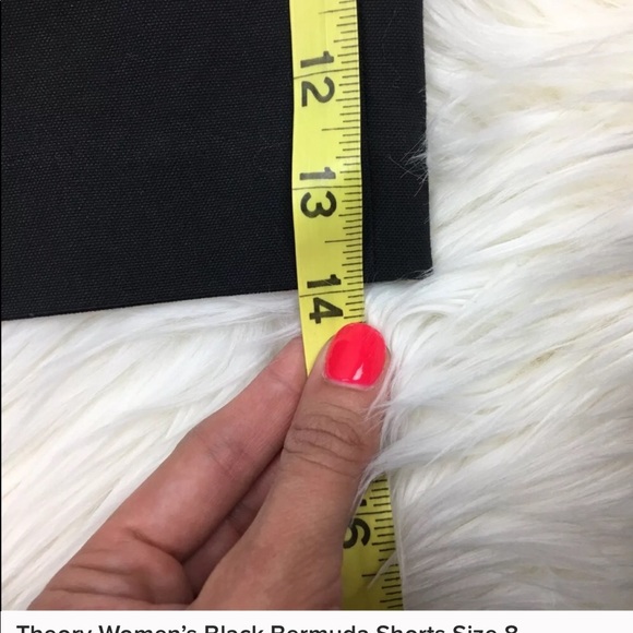 Theory Black Bermuda Shorts - NWOT - Picture 5 of 5